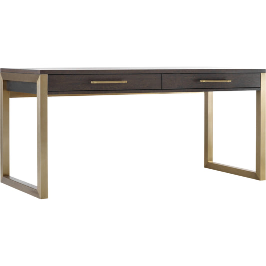 000 SI-1748793 | Primary Silo | Curata Freestanding Desk by Hooker Furniture in midnight brown. Made from white oak veneers, metal in a modern style.