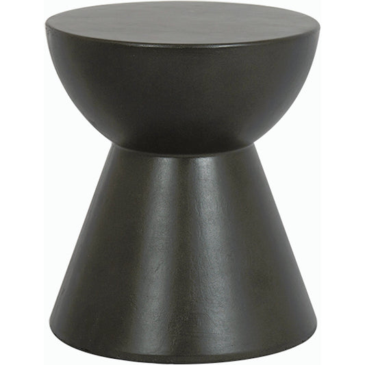 GRC Outdoor Round End Table by Sunset West. Made from gfr concrete in a modern style.