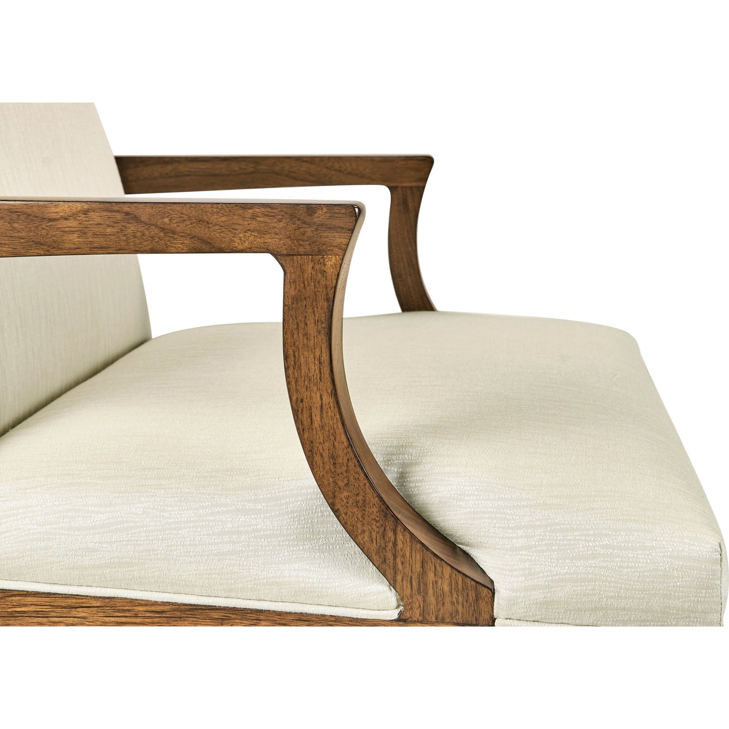 006 SI-1991092 | Additional Silo | Toulouse Arm Chair by Jonathan Charles in walnut. Made from walnut in a modern style.