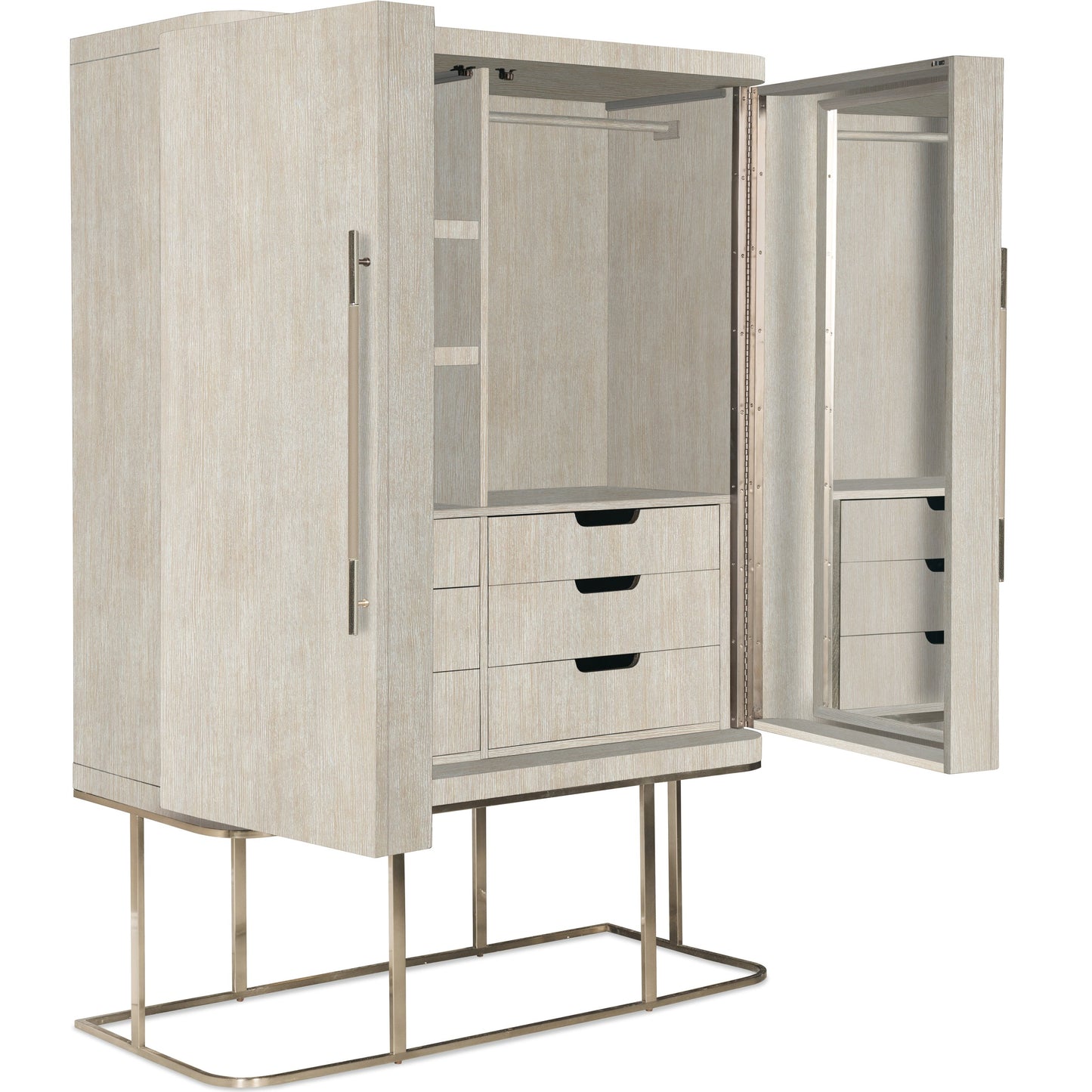003 SI-2133671 | Additional Silo | Modern Mood Wardrobe by Hooker Furniture. Made from oak veneers, metal in a modern style.