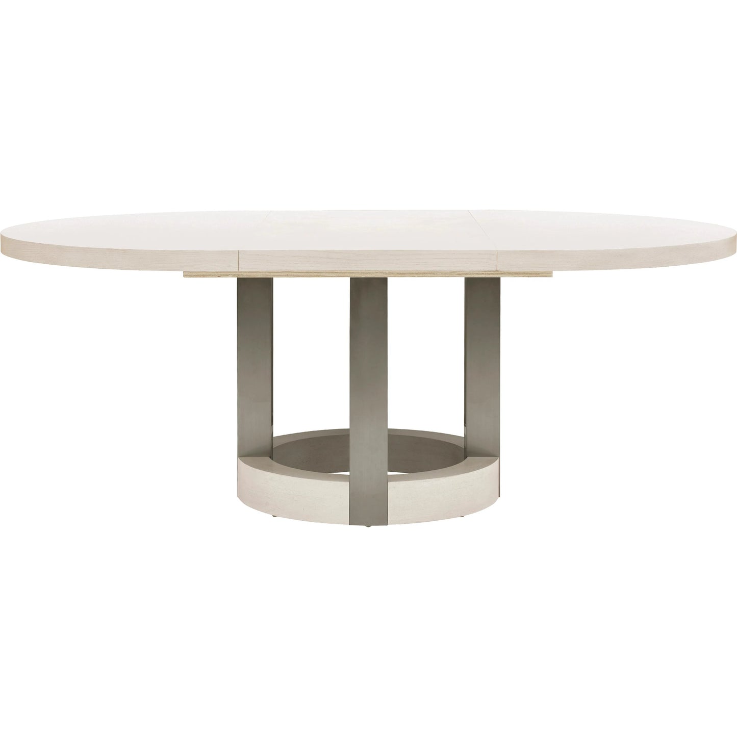 002 SI-2238786 | Additional Silo | Brighton Round Table with Leaf Extension by Pulaski Furniture in north star. Made from ash wood veneers in a unique style.