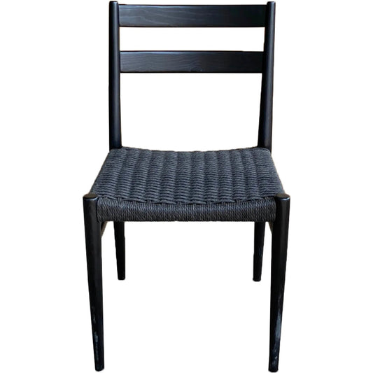 Jakarta Dining Chair (Set of 2) by LH Imports. Made from solid ash, woven cord in a rustic style.