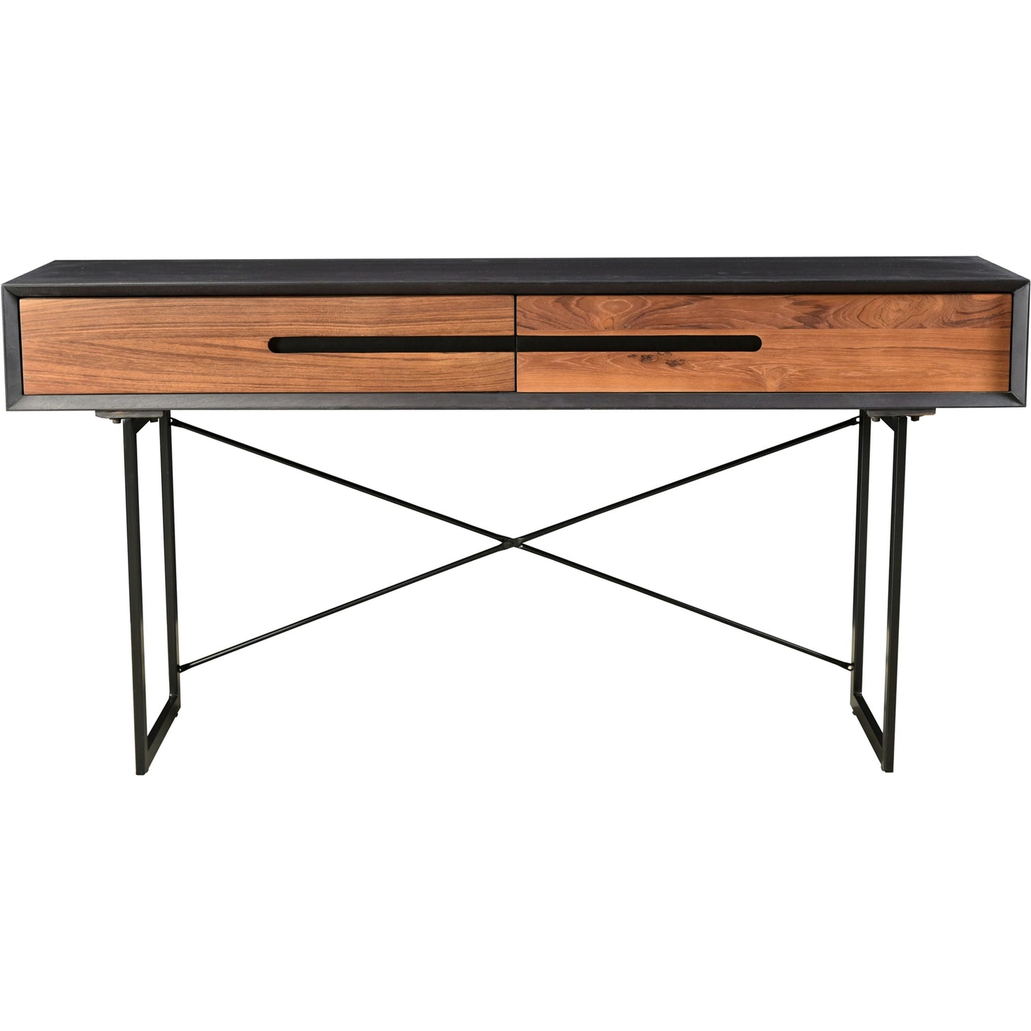 002 SI-2122096 | Additional Silo | Vienna Console Table by Moe's Home Collection. Made from solid reclaimed teak doors, solid mango, steel legs, mdf in a unique style.
