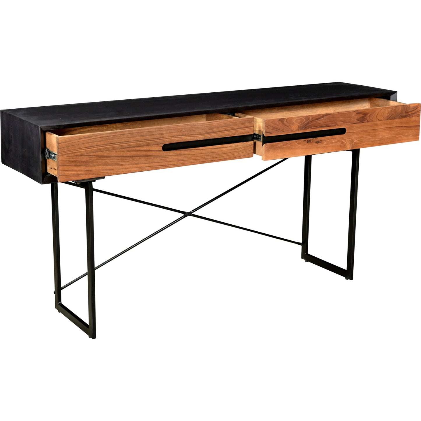 003 SI-2122096 | Additional Silo | Vienna Console Table by Moe's Home Collection. Made from solid reclaimed teak doors, solid mango, steel legs, mdf in a unique style.
