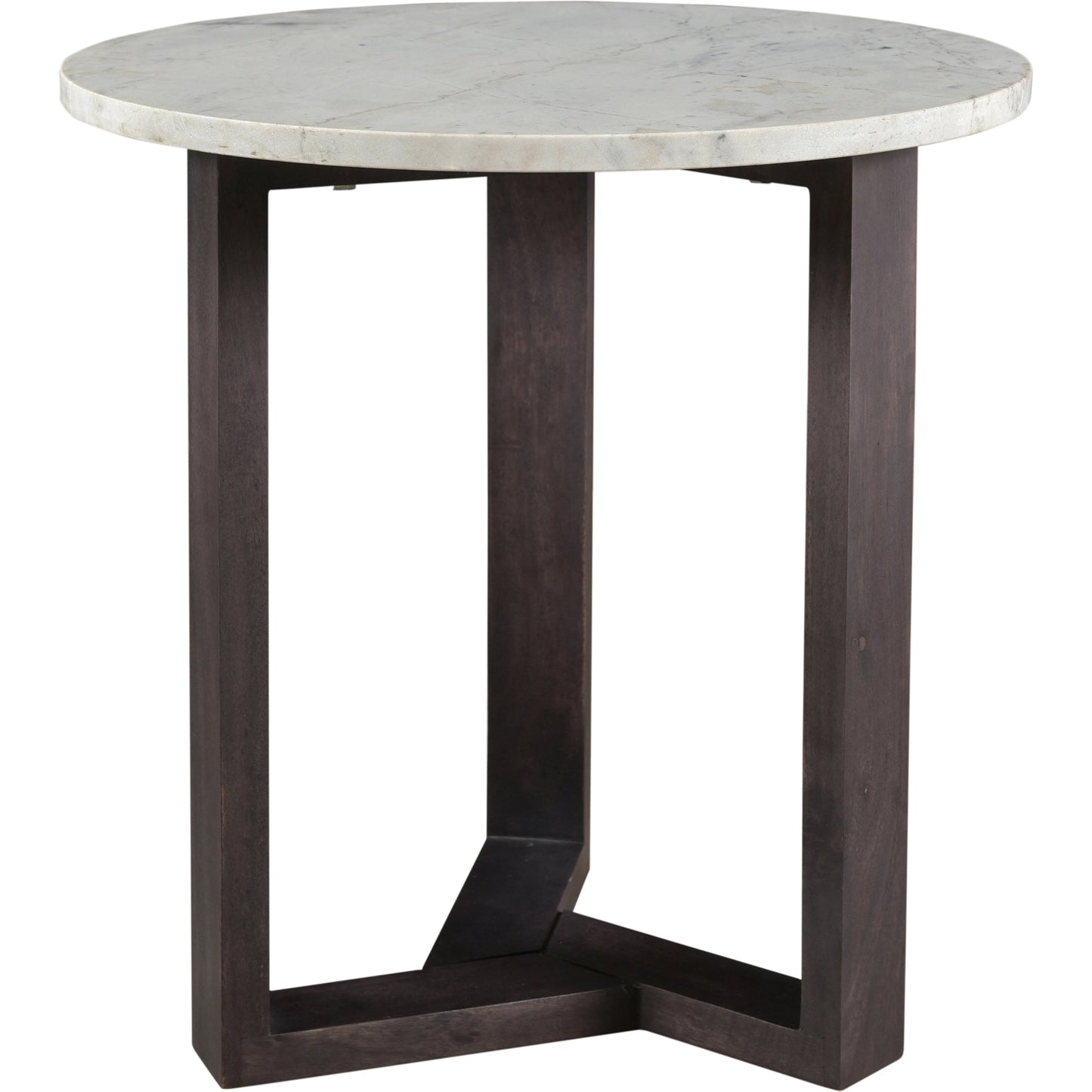 005 SI-2121950 | Additional Silo | Jinxx Side Table by Moe's Home Collection in charcoal grey. Made from satwaria marble, solid acacia base, mdf in a modern style.