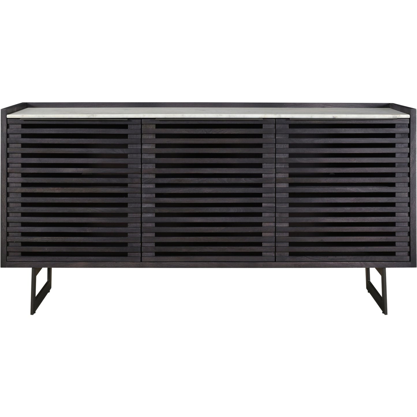 001 SI-2122023 | Additional Silo | Paloma Sideboard by Moe's Home Collection in charcoal grey. Made from marble, steel legs, mdf in a modern style.