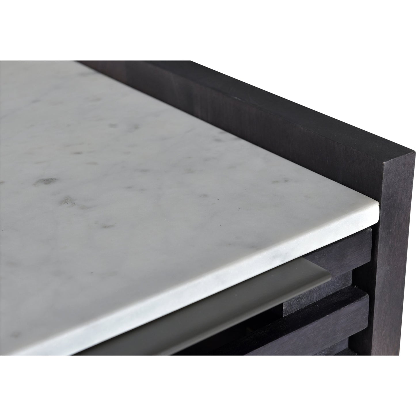 004 SI-2122023 | Additional Silo | Paloma Sideboard by Moe's Home Collection in charcoal grey. Made from marble, steel legs, mdf in a modern style.
