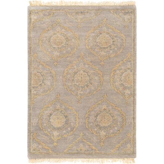 JDE-3002 Rug by Surya in taupe, medium green, tan, medium gray. Made from 100% handspun wool in a unique style.