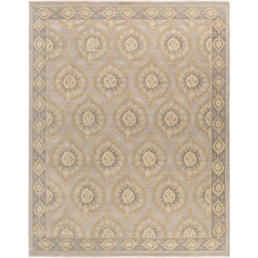 JDE-3002 Rug by Surya in taupe, medium green, tan, medium gray. Made from 100% handspun wool in a unique style.