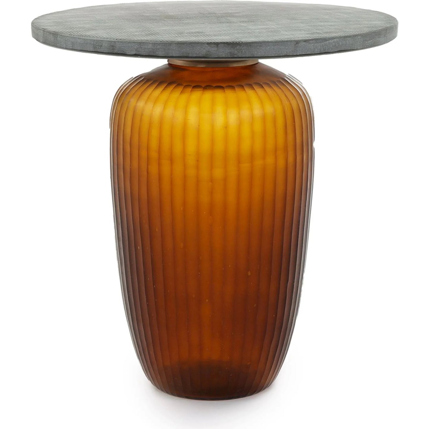 001 SI-2170852 | Primary Silo | Jali Side Table, Large Amber by John-Richard in amber. Made from unique in a unique style.