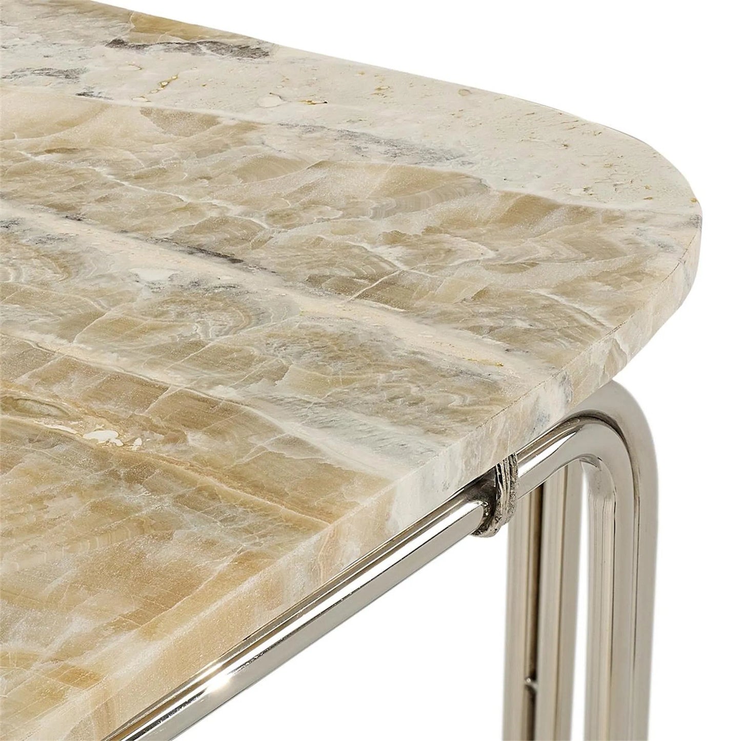 001 SI-2629619 | Unknown | Tecali End Table by John-Richard. Made from unique in a unique style.