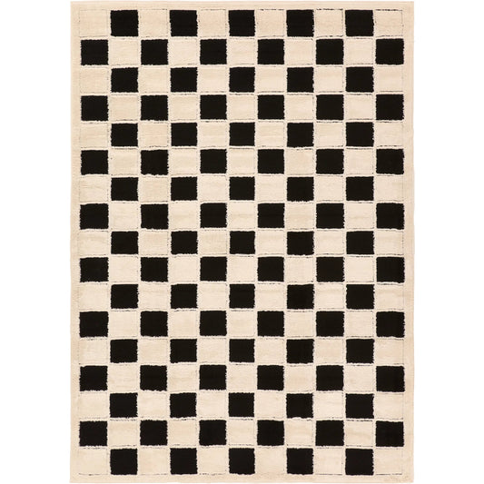 Jaida JID27 Rug by Jaipur Living in ivory, black. Made from 70% polypropylene 30% polyester in a unique style.