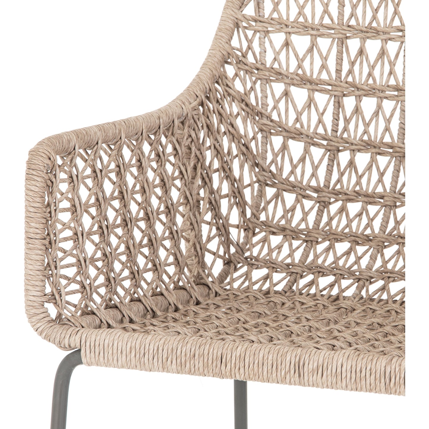 019 SI-1714352 | Closeup | Bandera Counter Stool by Four Hands in vintage white and gray bronze. Made from unique in a coastal style.