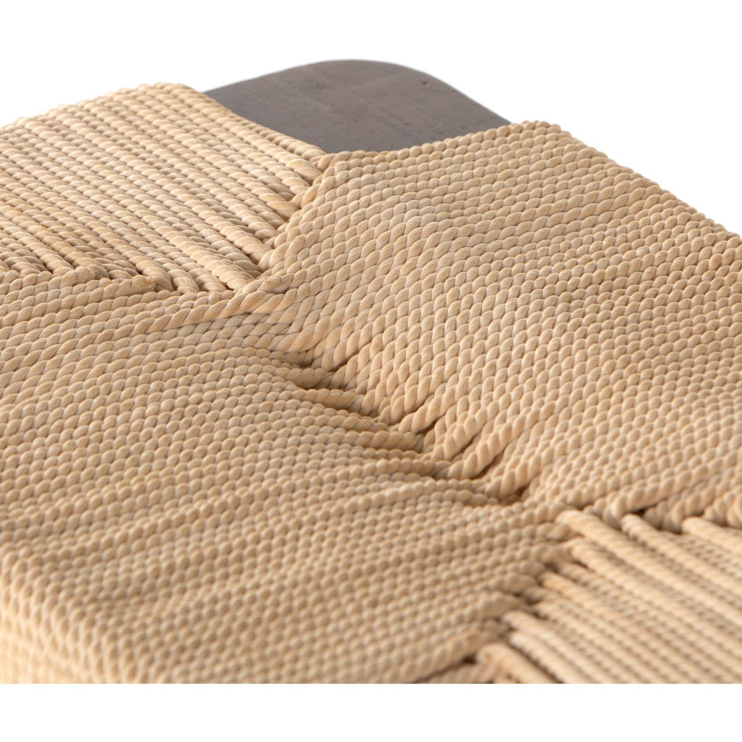 010 SR-369220 | Additional Silo | Shona Stool by Four Hands in russet mahogany, vintage cotton. Made from solid mahogany, cotton rope in a rustic style.