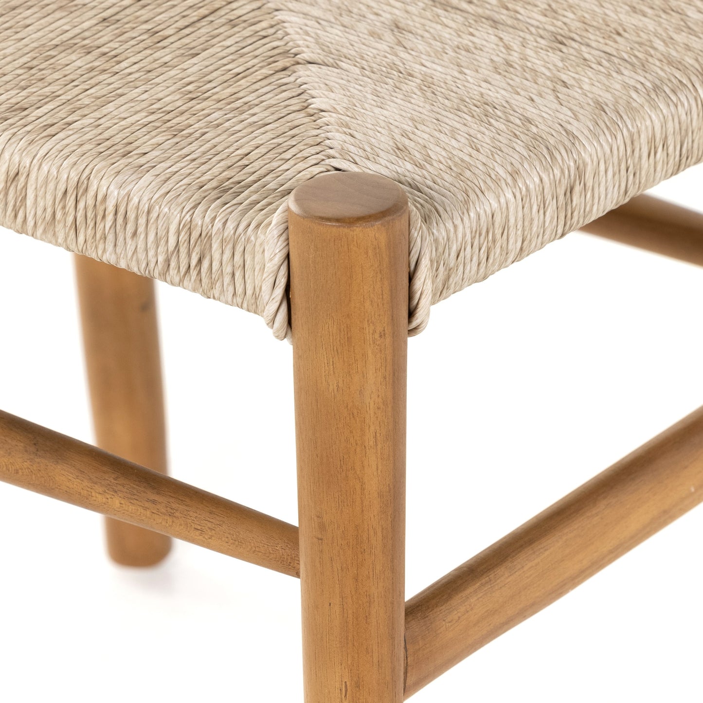053 SR-369149 | Additional Silo | Muestra Dining Chair by Four Hands. Made from solid teak, 100% polyethylene in a coastal style.