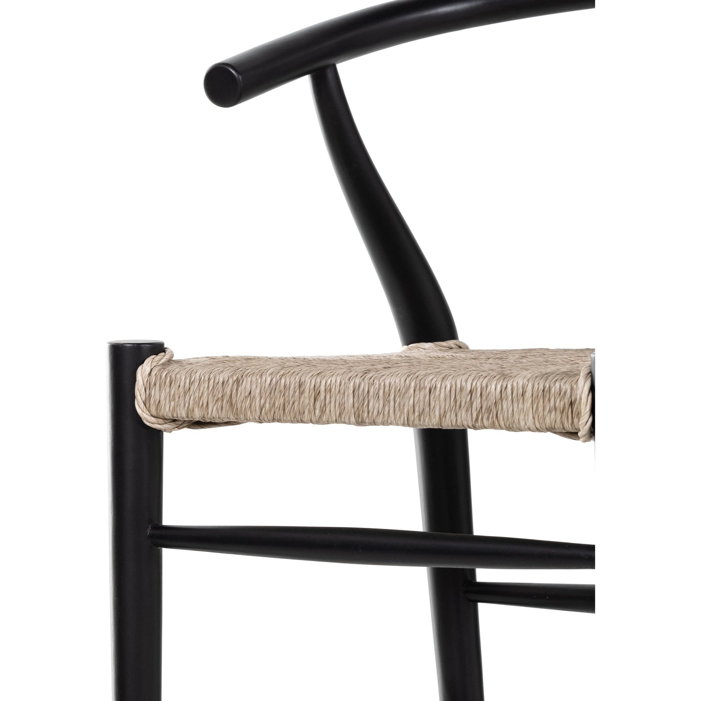 028 SR-712750 | Additional Silo | Muestra Counter Stool by Four Hands in vintage white, black teak. Made from solid teak, 100% polyethylene in a coastal style.