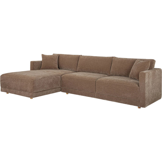 Bryn Sectional Camel by Moe's Home Collection in brown. Made from unique in a transitional style.
