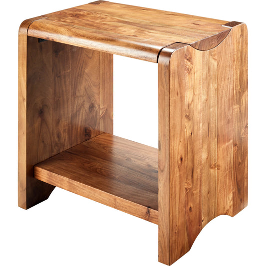 Joiner - 499047 by Surya in brown and lacquered. Made from acacia in a rustic style.