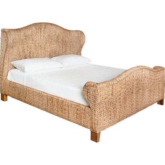 Jovi Winged Headboard and Footboard by Worlds Away in brown. Made from unique in a rustic style.