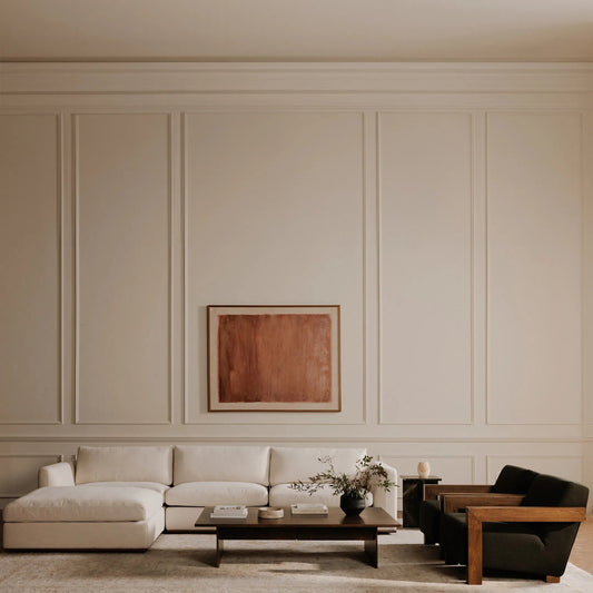 Solo Framed Painting by Moe's Home Collection in multicolor. Made from acrylic paint on canvas, polyester canvas, solid wood frame, fir wooden stretcher in a transitional style.