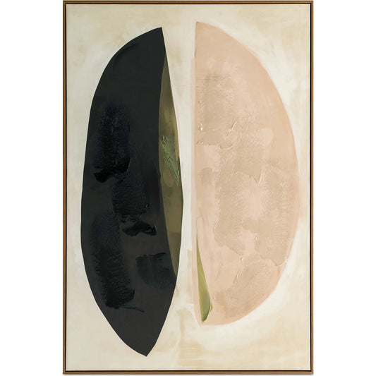Sage Framed Painting by Moe's Home Collection in multicolor. Made from acrylic paint on canvas, solid wood frame, fir wood stretcher in a transitional style.