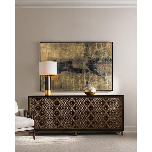 Golden Cloud Glass Bowl by John-Richard in gold, silver and silver, gold. Made from glass in a eclectic & global style.