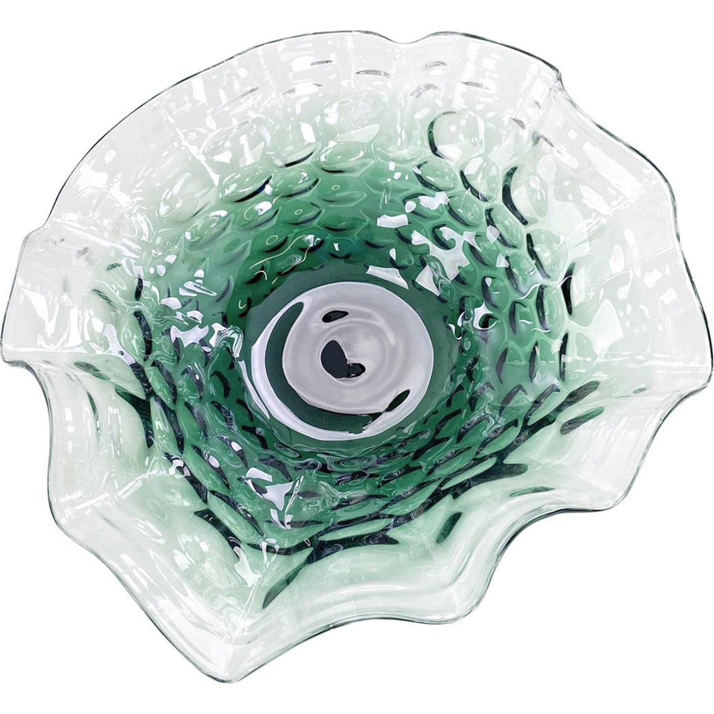 002 SI-1903775 | Additional Silo | Emerald Green Handblown Glass Bowl by John-Richard in green. Made from glass in a transitional style.