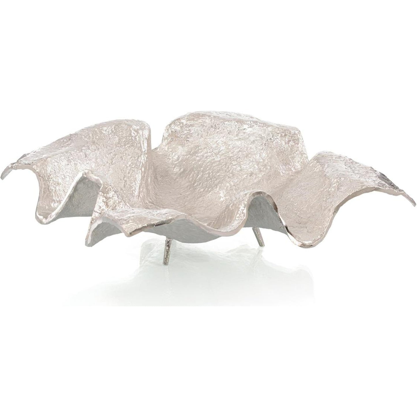 001 SI-1904060 | Additional Silo | Draped Fabric Square Bowl by John-Richard in nickel. Made from unique in a transitional style.
