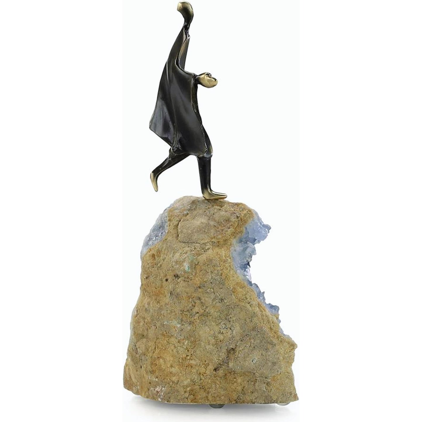 001 SI-2170268 | Primary Silo | Cloaked Figure Sculpture on Kyanite I by John-Richard. Made from unique in a modern style.