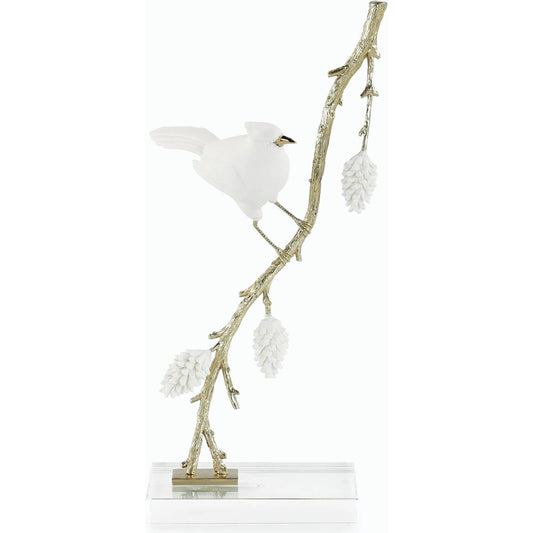 Porcelain Bird Sculpture on Pine Branch I by John-Richard. Made from unique in a modern style.