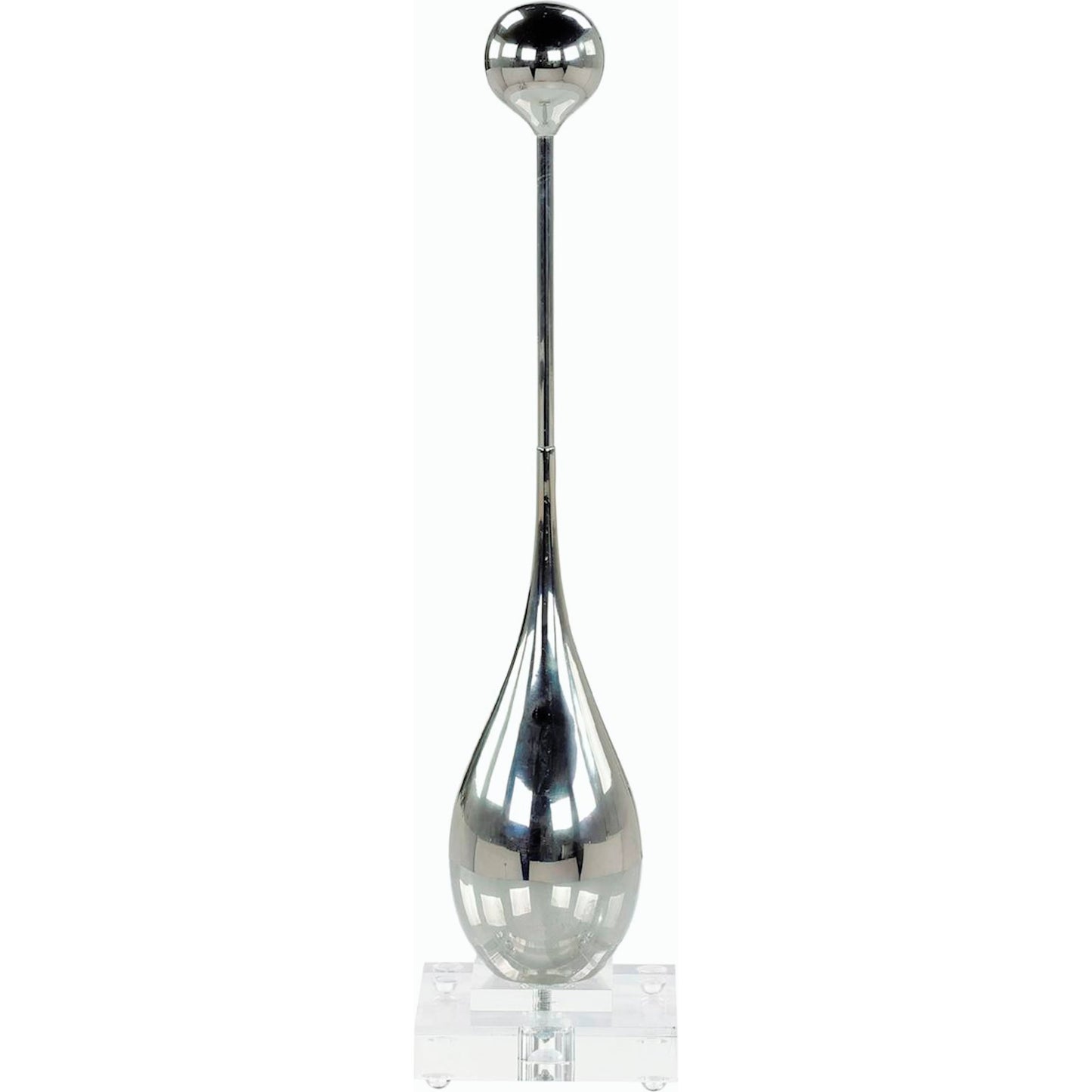 002 SI-2170456 | Primary Silo | Drop Sculpture on Acrylic Base by John-Richard in nickel. Made from unique in a modern style.