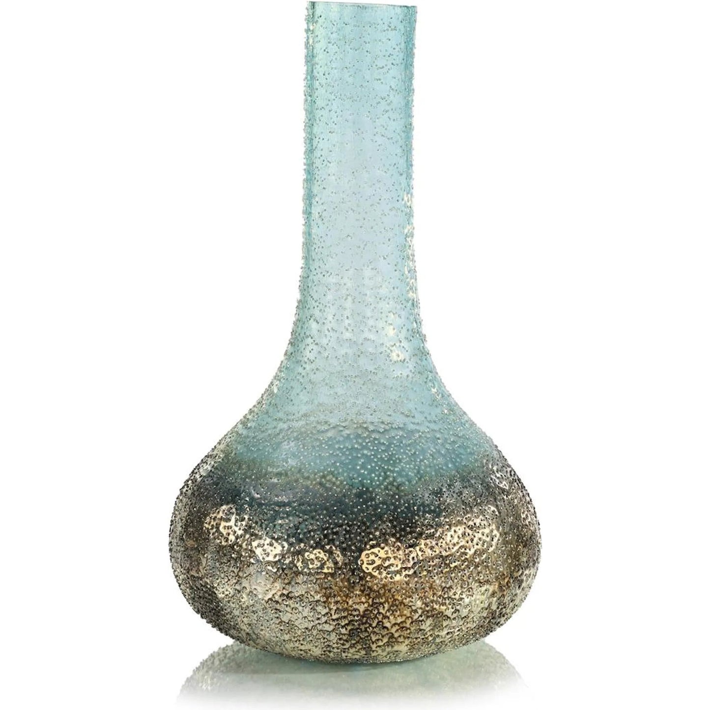 001 SI-2373859 | Primary Silo | Shore's Edge Vase by John-Richard in blue, tan. Made from unique in a eclectic & global style.