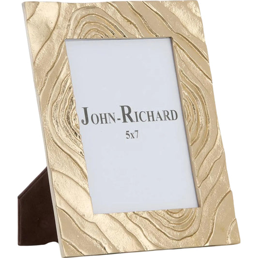Hypnotic Photo Frame by John-Richard in gold. Made from unique in a transitional style.