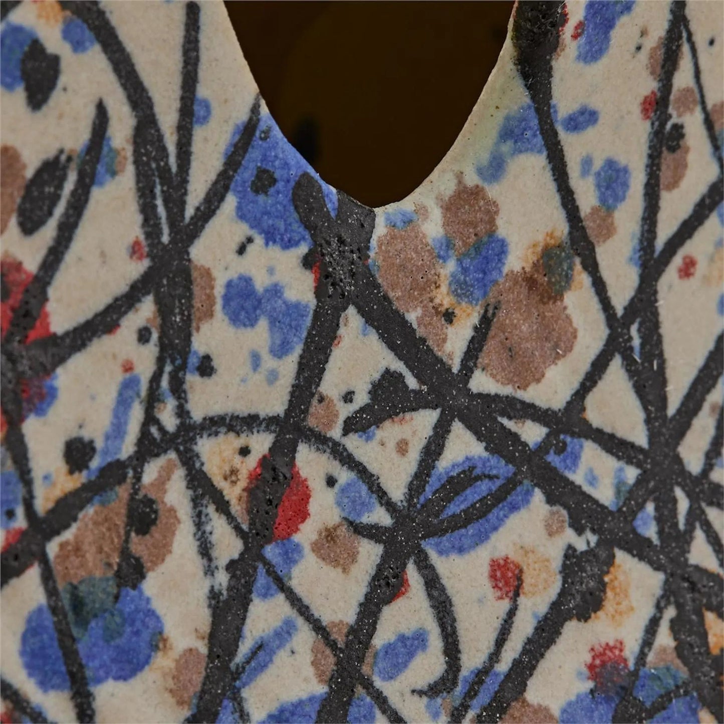 006 SI-2629468 | Unknown | Pollock Vase by John-Richard. Made from unique in a unique style.