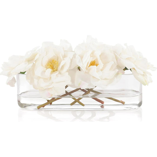 Graceful Roses by John-Richard in white. Made from unique in a transitional style.