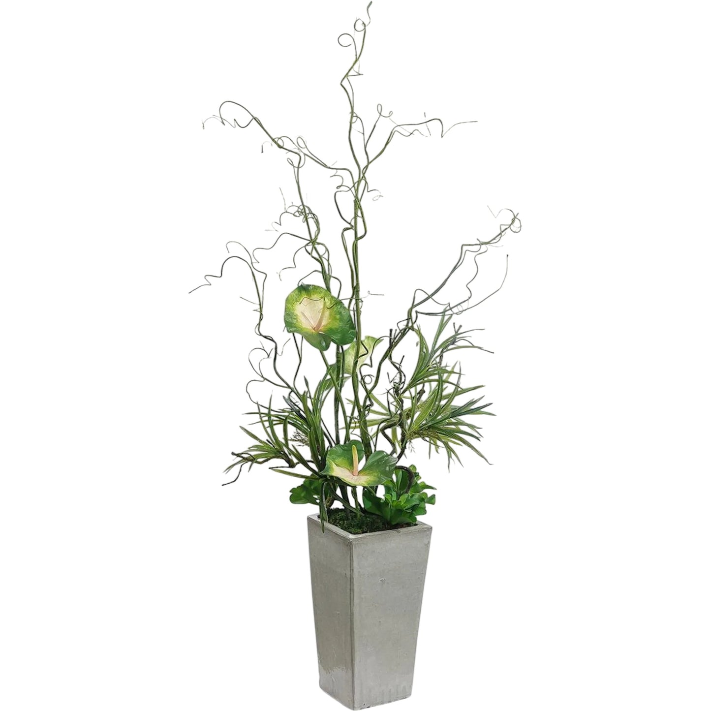 000 SI-2629663 | Primary Silo | Twisted Curly Willow and Anthurium by John-Richard. Made from unique in a unique style.