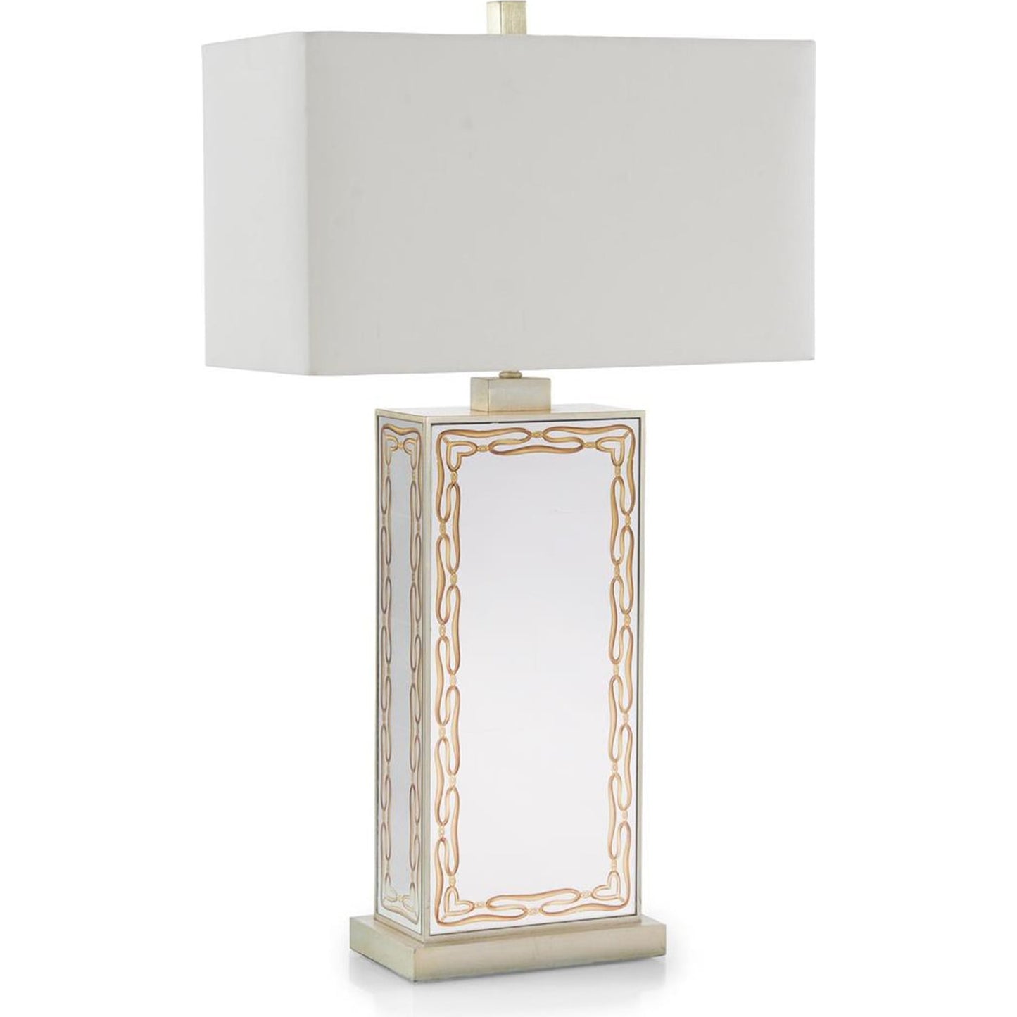 002 SI-1757178 | Additional Silo | Egolmise Table Lamp by John-Richard in champagne, gold and champagne, gold, nickel, white. Made from nickel in a transitional style.