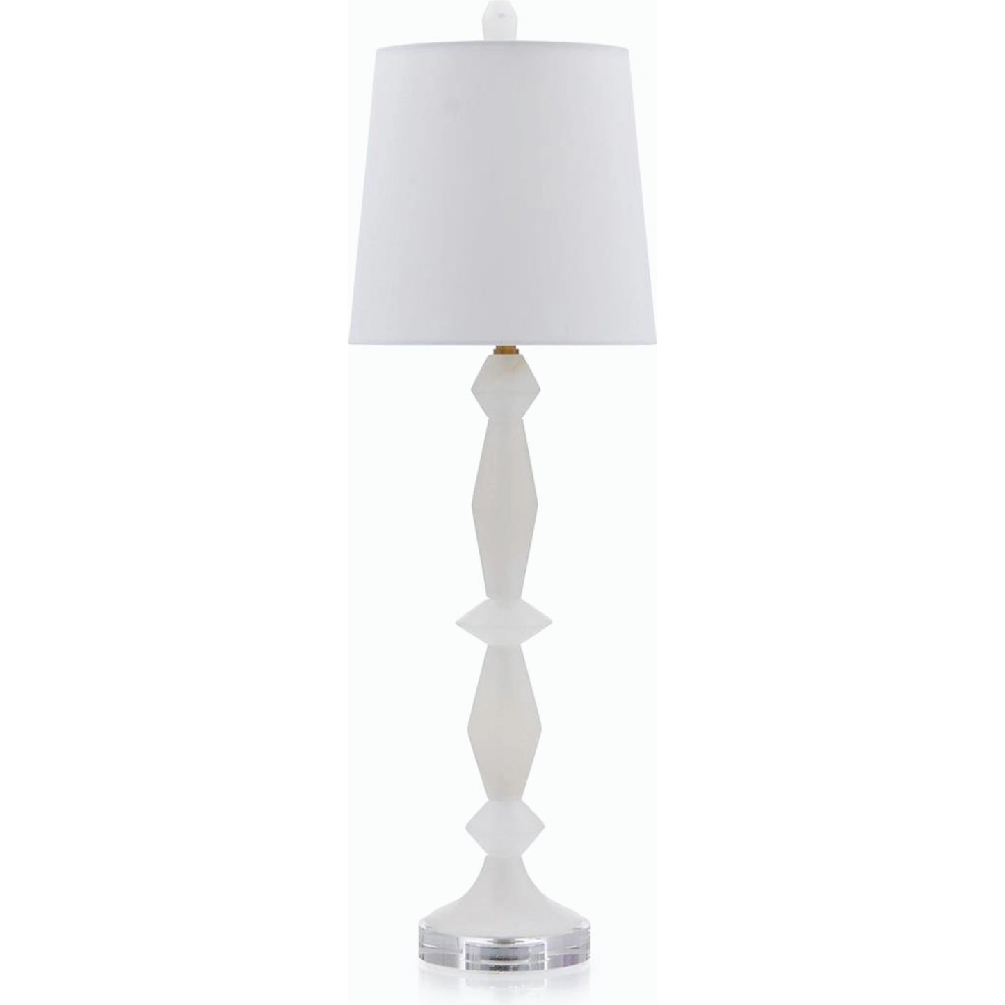 001 SI-1904224 | Primary Silo | Alabaster & Crystal Table Lamp by John-Richard in alabaster. Made from unique in a transitional style.