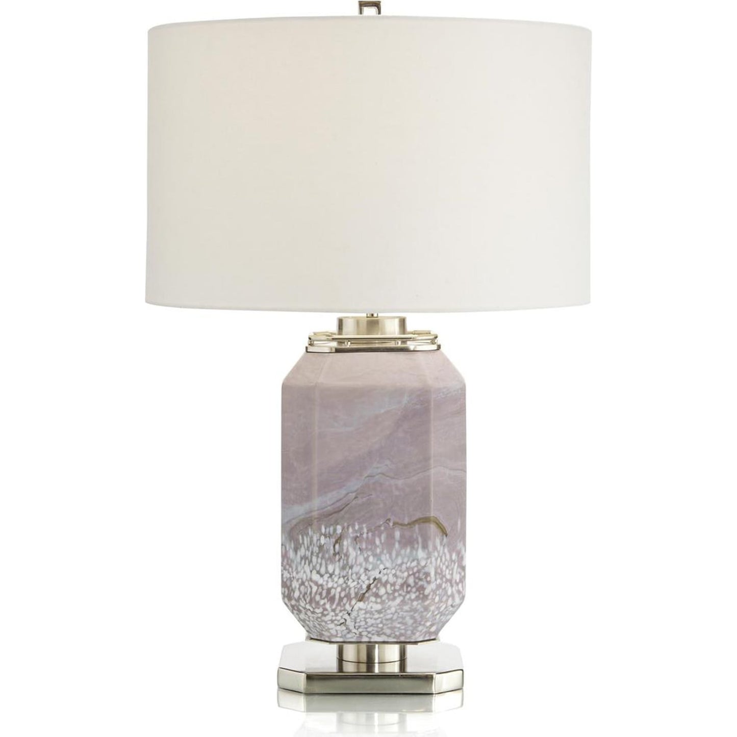 001 SI-1904322 | Additional Silo | Marbled Mauve Table Lamp by John-Richard in mauve. Made from unique in a coastal style.