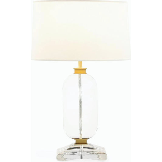 Sculpted Crystal Table Lamp by John-Richard. Made from unique in a modern style.