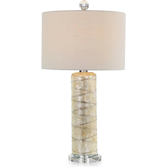 Exuma Table Lamp by John-Richard in polished nickel. Made from unique in a modern style.