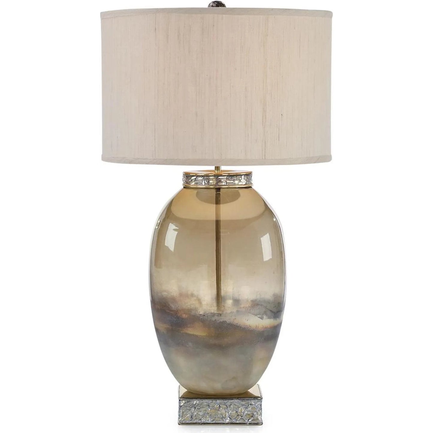 000 SI-2373891 | Primary Silo | Solomon Table Lamp by John-Richard in brown, polished brass. Made from unique in a eclectic & global style.
