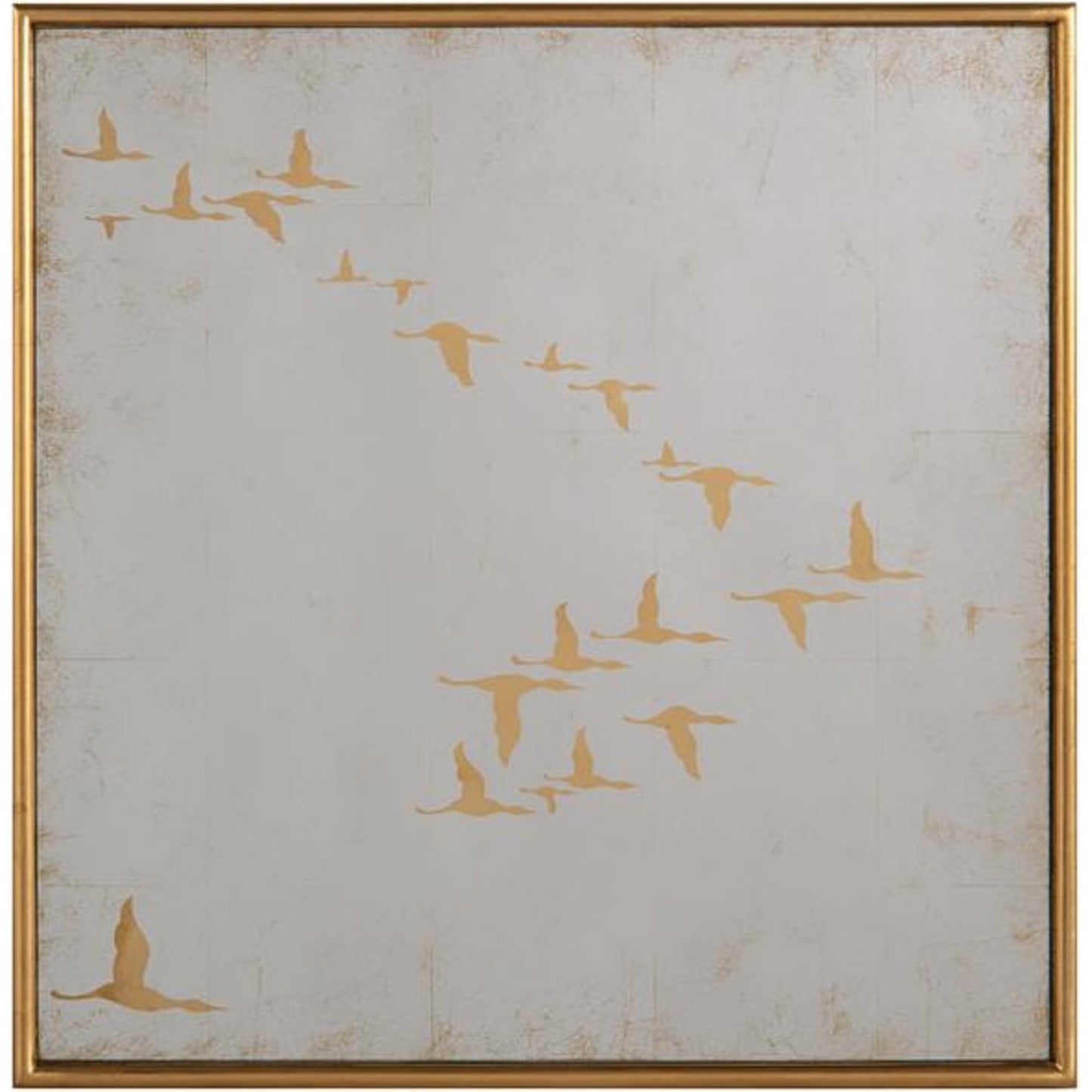 016 SR-865502 | Additional Silo | Migration Mirrors by John-Richard in gold. Made from steel in a modern style.