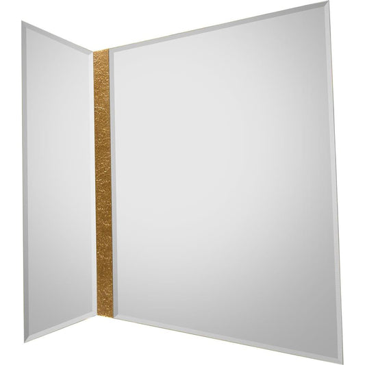 Knox Mirror by John-Richard in gold. Made from unique in a modern style.