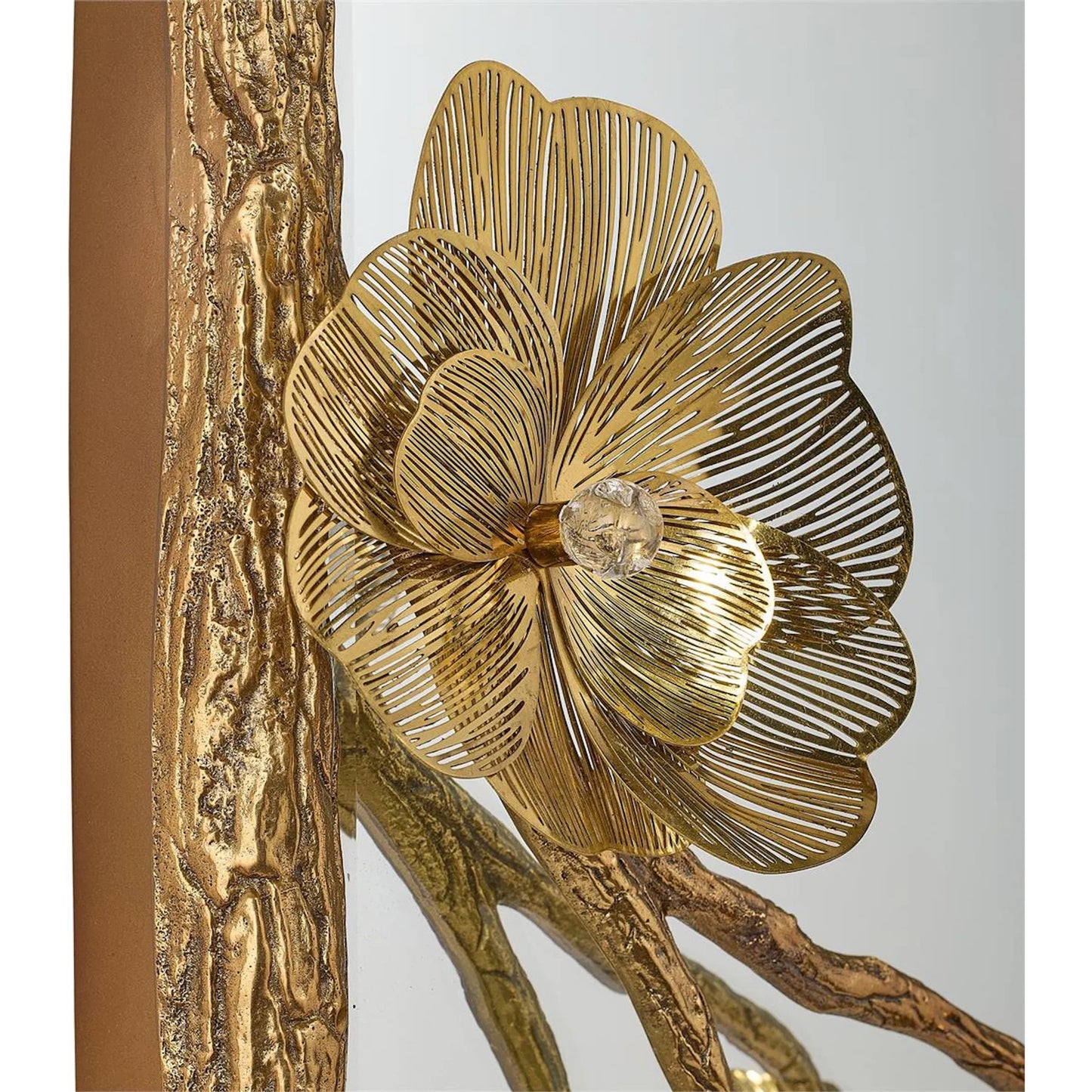 003 SI-2629280 | Unknown | Golden Camellia Mirror by John-Richard. Made from unique in a unique style.