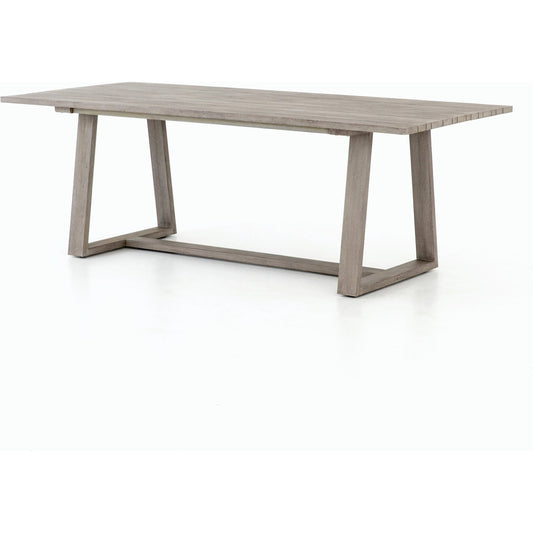 Atherton Outdoor Dining Table by Four Hands. Made from solid fsc®-certified teak in a modern style.