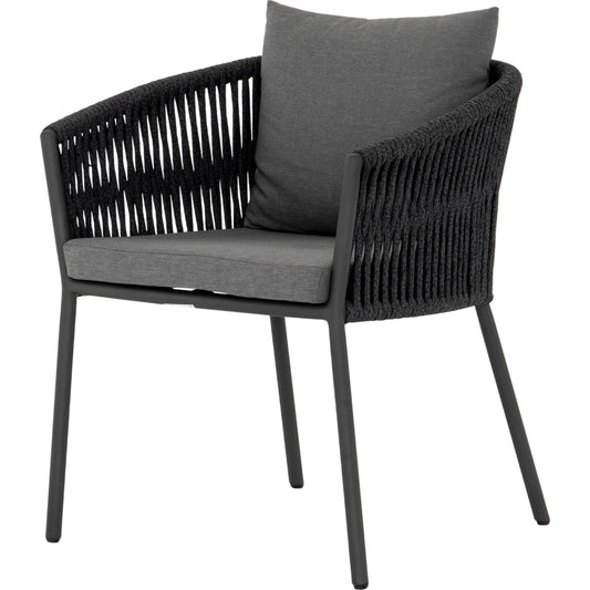 Porto Outdoor Dining Chair by Four Hands. Made from 100% olefin, aluminum, 100% polypropylene in a modern style.