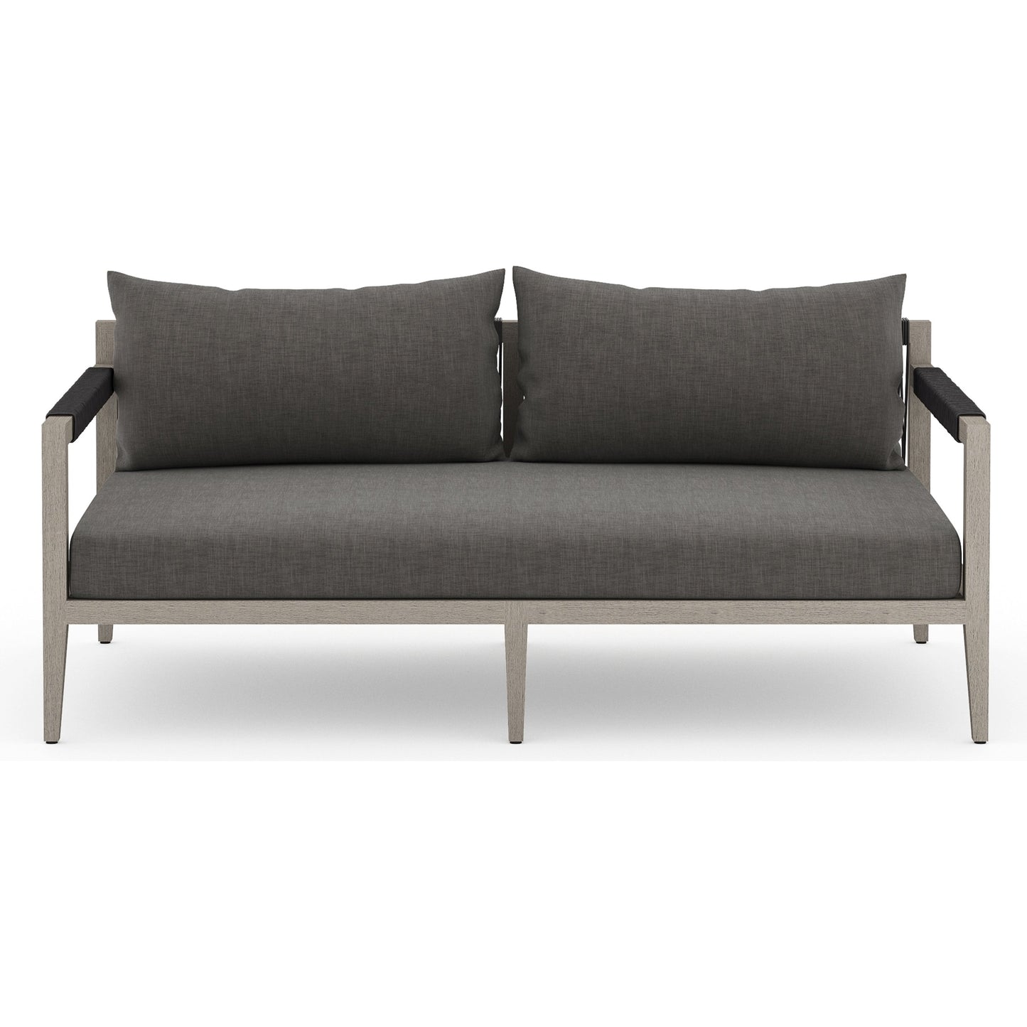 008 SR-712993 | Additional Silo | Sherwood Outdoor Sofa, Weathered Grey by Four Hands. Made from 100% olefin, solid fsc®-certified teak, 100% polypropylene in a coastal style.