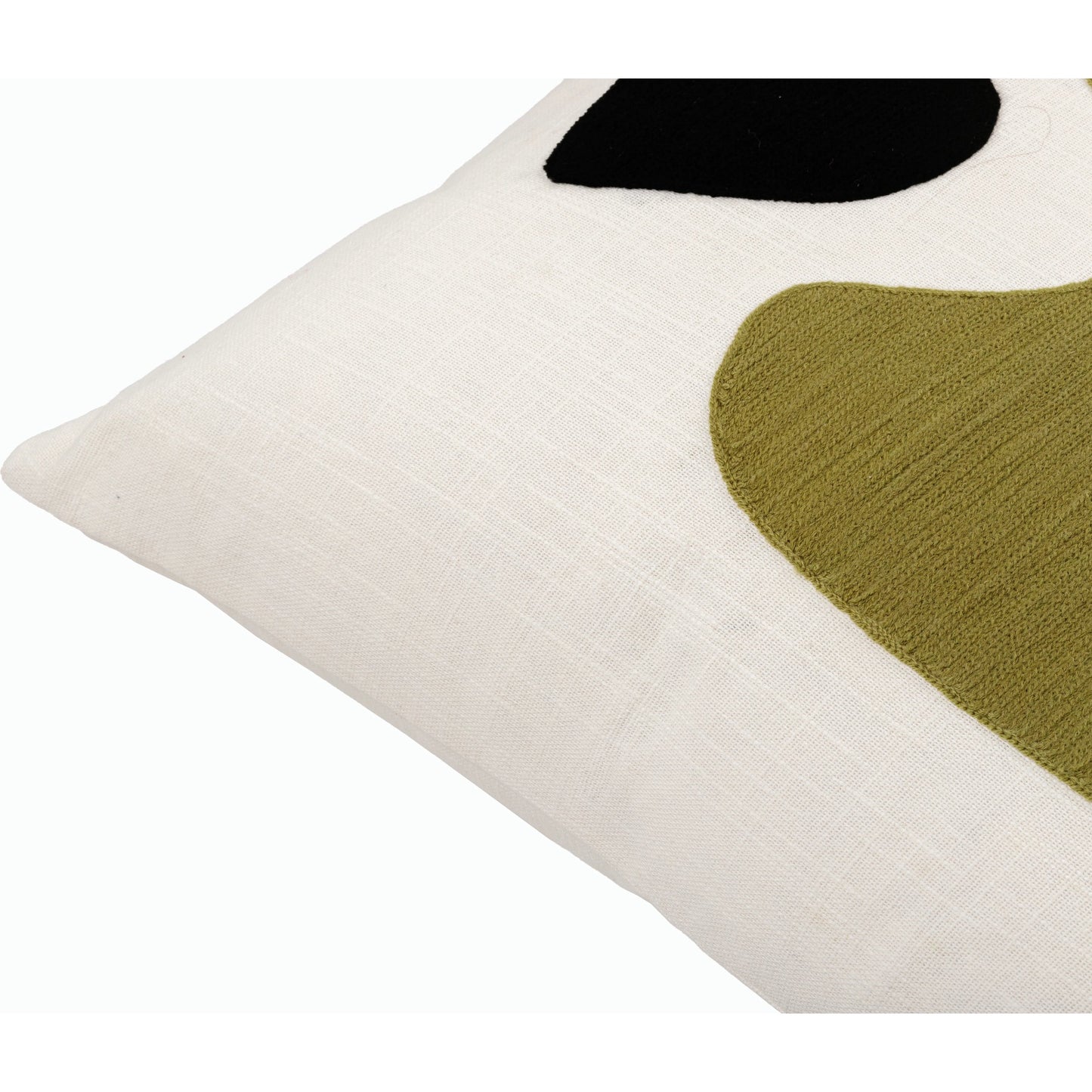 002 SI-2165667,SI-2165668,SI-2165669,SI-2165670,SI-2165671,SI-2165672 | Closeup | Jason Wu Accent Pillow - 537141 by Surya in white, olive, black. Made from cotton in a modern style.