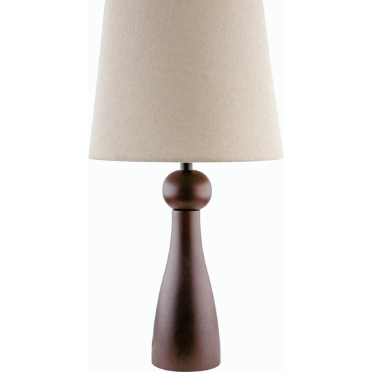 Jatoba Table Lamp - 535693 by Livabliss. Made from wood veneer, linen, polystyrene, iron in a modern style.